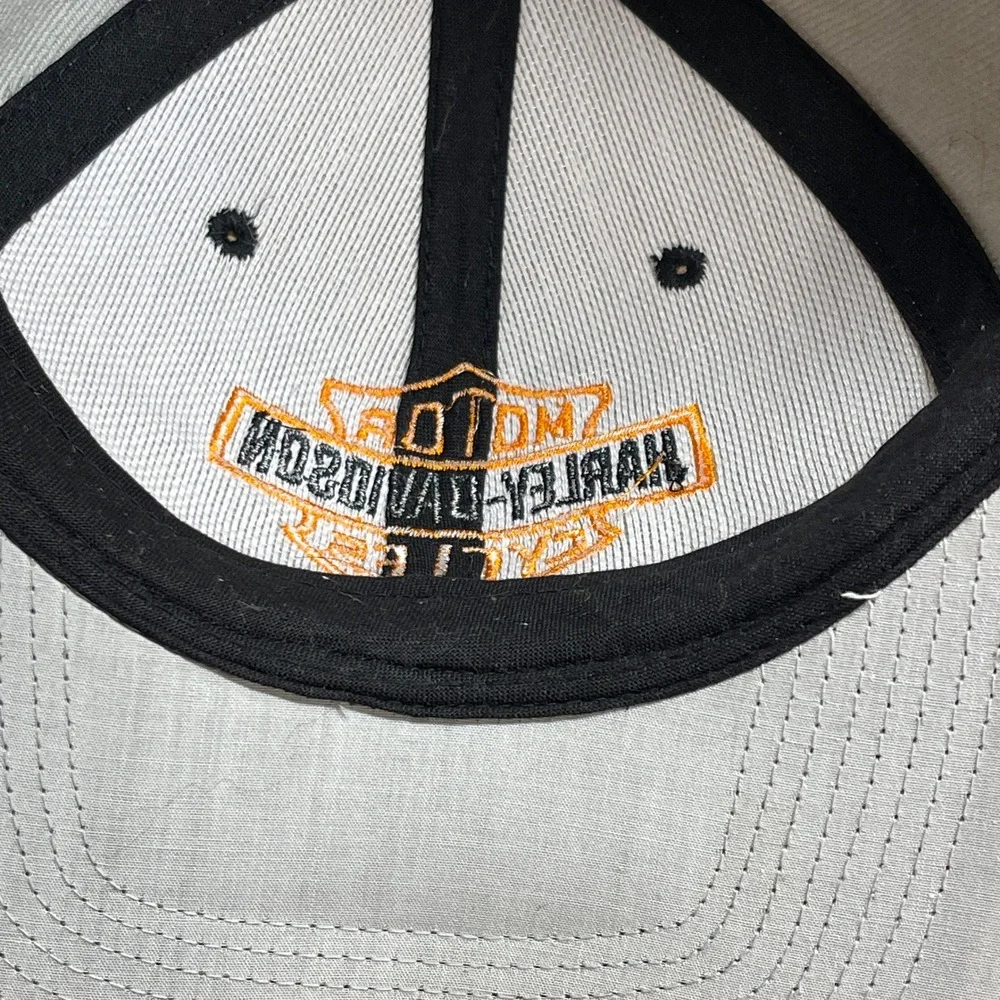Harley-Davidson Embroidered Grey Wool Blend Adjustable Hat Teener Made in Korea